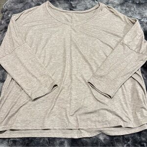 Women's Cream Long Sleeve Top